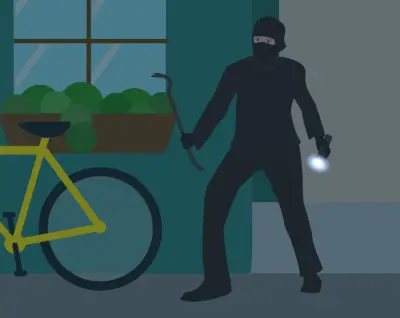 Home burglary whilst on holiday