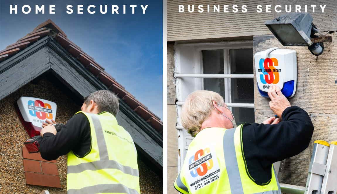 Safe Simple Secure alarm systems Safe Simple Secure installing burglar alarms in Edinburgh